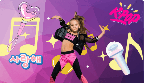 Fotografía de estudiantes en clase de KPOP en Baby Ballet San Pedro de los Pinos